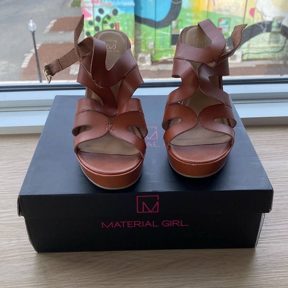 Material Girl Corkscrew Sandals